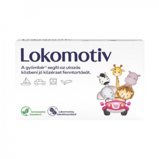 LOKOMOTIV GYÖMBÉR CUKORMENTES SZOPOGATÓ TABLETTA - 6X LOKOMOTIV GYÖMBÉR CUKORMENTES SZOPOGATÓ TABLETTA - 6X